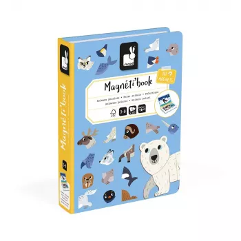 Janod Magnetibook magnētiskā attīstošā rotaļlieta „Polārie dzīvnieki“