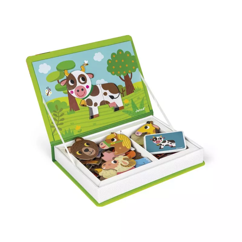 Janod Magnetibook Dzīvnieki magnētiskā grāmatas spēle