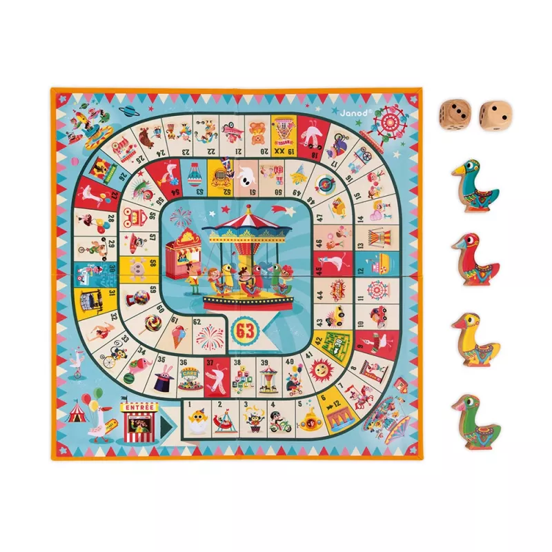 Janod Carousel zosu skriešanās spēle J02743