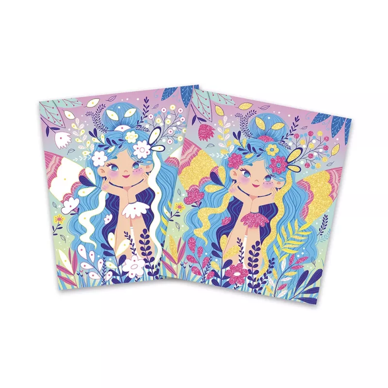 Janod Glitter Fairy Creative Art Kit for Kids 6+