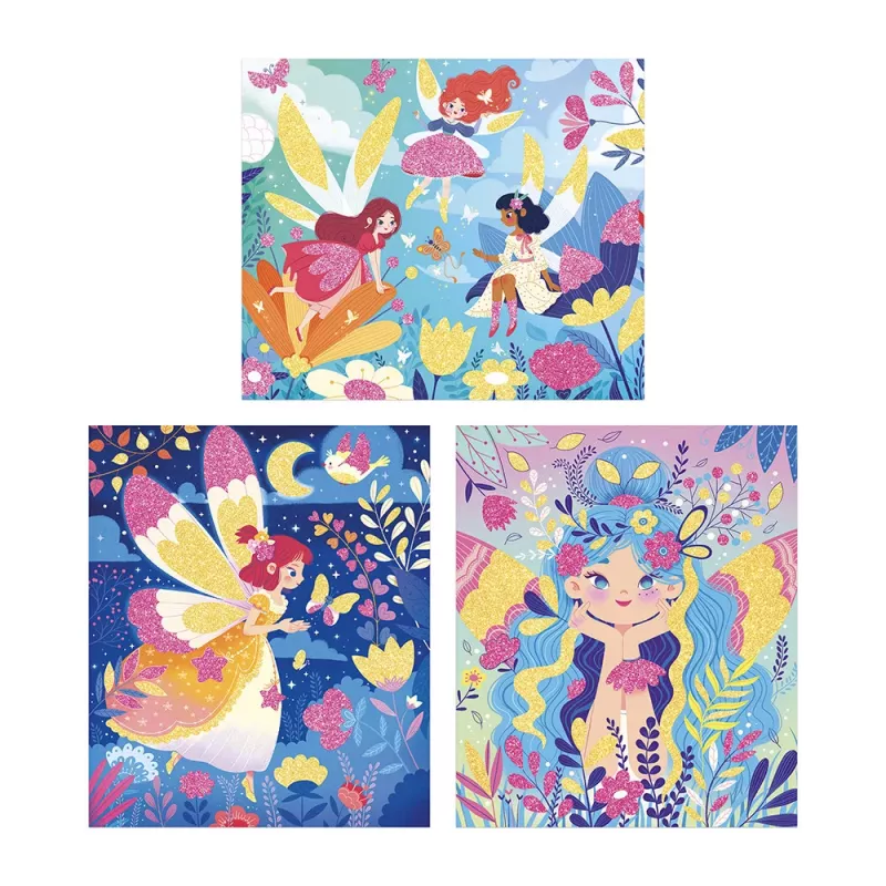 Janod Glitter Fairy Creative Art Kit for Kids 6+