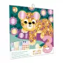 Janod My Arts & Crafts 3+ Radošais uzlīmju mākslas komplekts ar metāliskiem apaļiem uzlīmēm