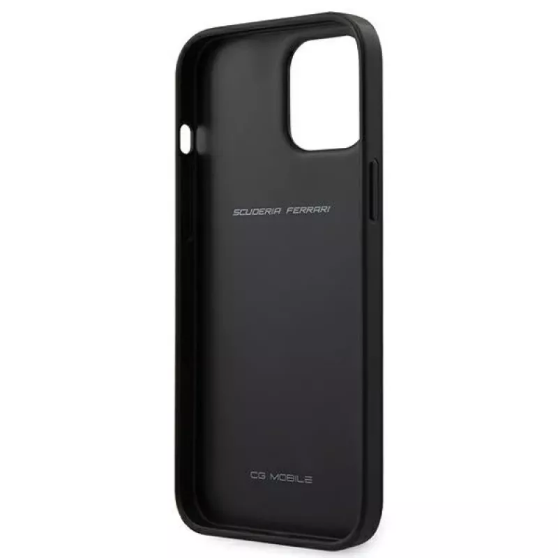 Ferrari Off Track Perforated Hard Case Apple iPhone 12 Pro Max 6,7 collas - Melns