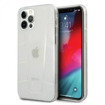MERCEDES-BENZ MEHCP12MCLCT Caurspīdīgs cietais maciņš iPhone 12/12 Pro 6,1 collu Transparent Line