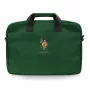U.S. POLO ASSN. US Polo Torba USCB15PUGFLGN 16 collu klēpjdatora soma zaļa