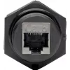 Eaton Tripp Lite N206-BC01-IND RJ45 Bulkhead Coupler Cat5/Cat6 Female to Female Shielded Industrial IP68 Dust Cap TAA