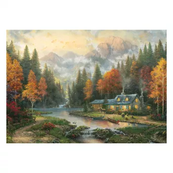 Schmidt Thomas Kinkade Studios Autumn Evening at the Lake 1000 gabalu puzle