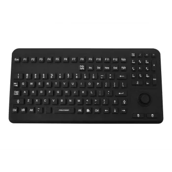 GETT InduKey InduProof Advanced TKG-104-MB-IP68-VESA-BLACK Industrialā tastatūra, 104 taustiņi, IP68, VESA stiprinājums, USB, melna