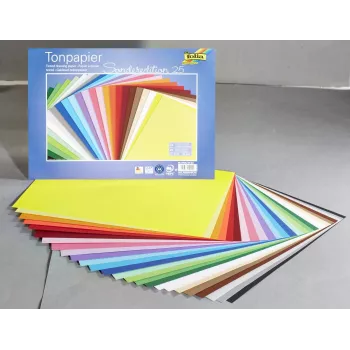 Folia Konstrukcijas papīrs Jauktas krāsas 130 g/m² - 130 gsm