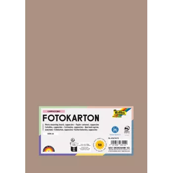 Folia 614/50 73 Cappuccino Solid A4 Kartons 300 g/m² 50 loksnes