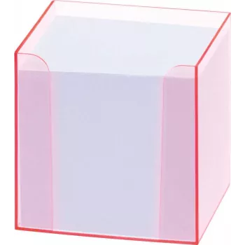 Folia 99072 Piezīmju kastīte ar fluorescējošu malu rozā
