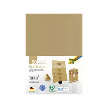 Folia Kraft kartons brūns 230 g/m² 50 loksnes - A4
