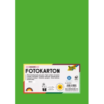 Folia 614/50 55 - Zaļš - Vienkrāsains - A4 (210 x 297 mm) - 300 g/m² - 50 loksnes - Vācija