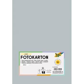 Folia 614/50 60 Design Paper - Sudraba - A4 (210 x 297 mm) - 300 g/m² - Matēts - 50 loksnes