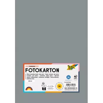 Folia 614/50 84 - Pelēks - Vienkrāsains - A4 (210 x 297 mm) - 300 g/m² - 50 loksnes - Vācija
