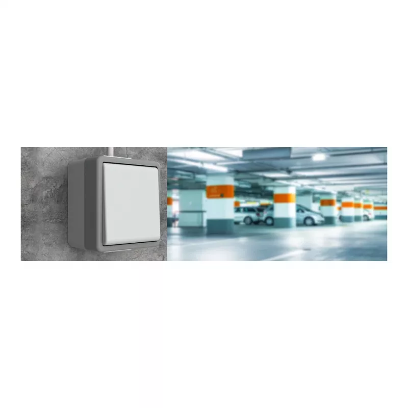 SIEMENS Universālais slēdzis virsmas montāžai DELTA Fläche tumši pelēks 1-vietīgs 10A 250V