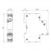 Siemens 5SV6016-6KK16 AFDD/MCB kombinētā ierīce B16 2-polu 230V 1TE