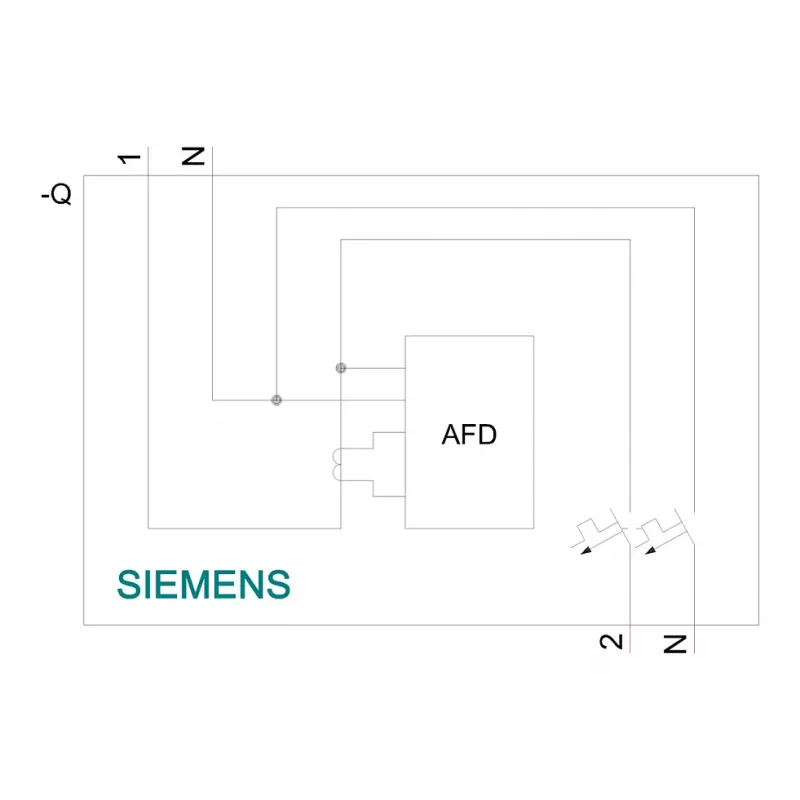 Siemens 5SV6016-6KK16 AFDD/MCB kombinētā ierīce B16 2-polu 230V 1TE