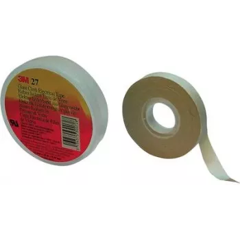 3M Scotch 27 19x20 Stiklašķiedras auduma lente balta
