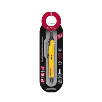Tombow BC-AP52 Stick Pen - Dzeltens - Melna tinte - 0,7 mm