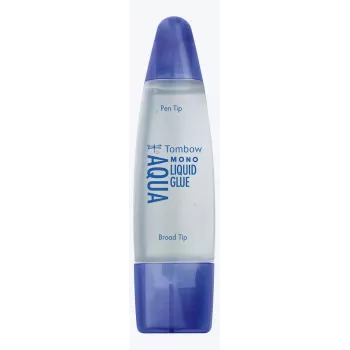 Tombow MONO Aqua šķidrā līme ar diviem uzgaļiem, caurspīdīga, 10 gab. iepakojumā