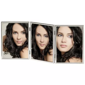 Walther Chloe Silver 3x13x18 Portrait Triple Frame WD338S