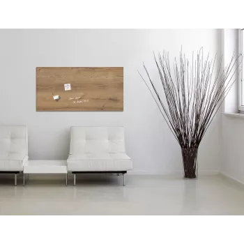 SIGEL GL258 Stikla magnētiskā tāfele 910 x 460 mm Balta