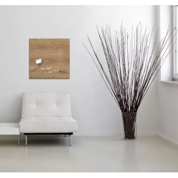 SIGEL GL254 Artverum Stikla magnētiskā tāfele 480 x 480 mm Balta