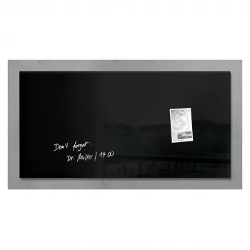 SIGEL artverum Stikla magnētiskā tāfele 910 x 460 mm Super White bezrāmja