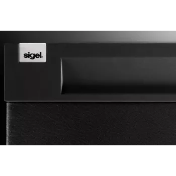 SIGEL CINTANO Desk Pad S - Black - Faux Leather - 600 x 490 mm - 1 Piece