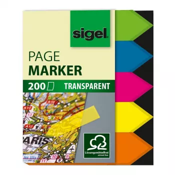 SIGEL HN613 Indeksu cilnes Pašlīmējošas 45x60mm Baltas 200 gab.