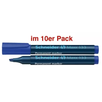 Schneider Maxx 133 Permanentais marķieris zils 1,0 - 4,0 mm, 10 iepakojumā
