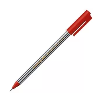 EDDING 89 Fineliner Pildspalva Sarkana 0,5 mm Apaļš Gals Ūdensbāzes Tinte Plastmasas Korpuss