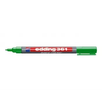 EDDING 361 Tāfeles marķieris Zaļš - Bullet gals - Sausi dzēšams - Uzpildāms