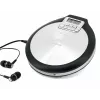 Soundmaster CD9220 portatīvais CD atskaņotājs ar 40 s pretestības aizsardzību, DBBS, melns/sudrabs