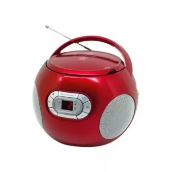 SOUNDMASTER SCD5100WE Balts CD Boombox ar FM radio, kasešu atskaņotāju, USB un AUX