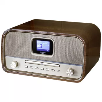 Soundmaster DAB970BR1 Galda radio DAB+, FM, AUX, Bluetooth, CD, USB, akumulatora uzlādes funkcija, brūns