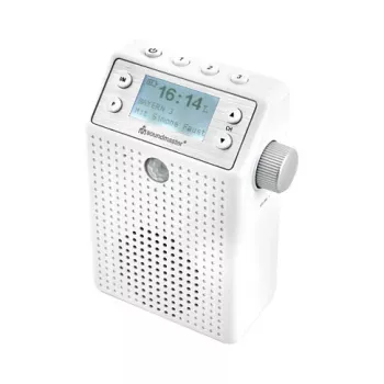 Soundmaster DAB60WE Socket Radio DAB+, FM, Bluetooth, USB Brīvroku funkcija, Ūdensizturīgs, Balts