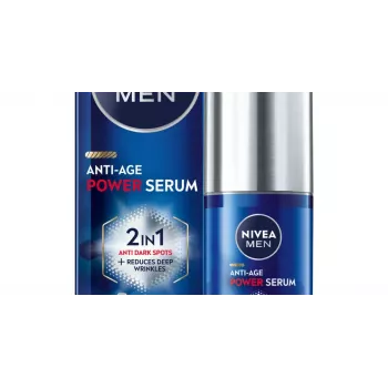 NIVEA Men Anti-Age Power Serum 2in1 intensīvs serums pret nepilnībām 30 ml