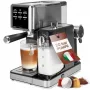PROFI COOK PC-ES-KA 1266 Espresso automāts ar portafiltru un kapsulu sistēmu, 20 bāri, 1450 W, melns/sudrabs