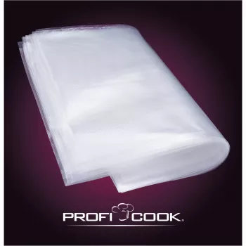 ProfiCook PC-VK 1015 Vakuuma maisiņu komplekts vakuuma iepakošanas iekārtai - caurspīdīgs, 50 maisiņi 22x30 cm