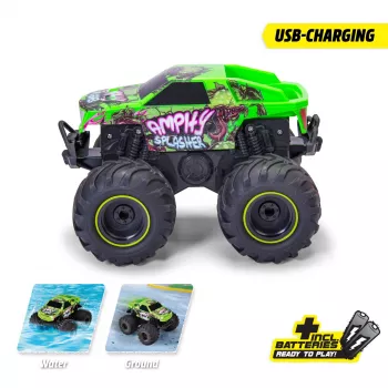 Dickie RC Amphy Splasher, RTR 2.4 GHz Amfībijas RC Transportlīdzeklis