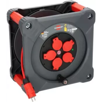 Brennenstuhl 9201500210 Kabeļa trumulis 25m H05VV-F 3G1.5 4x Schuko IP44 1000/3500W