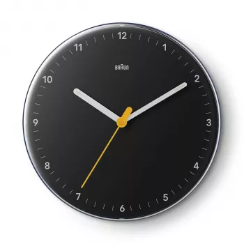 Braun BC 26 B Black Quartz Wall Clock (67682)