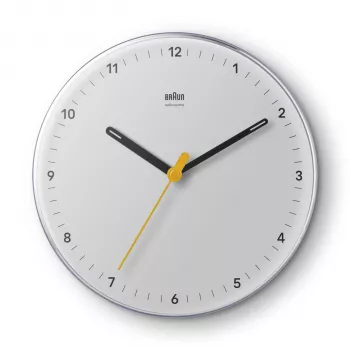 Braun BC 26 W-DCF White Radio Controlled Wall Clock (67685)