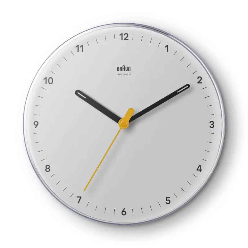 Braun BC 26 W-DCF White Radio Controlled Wall Clock (67685)