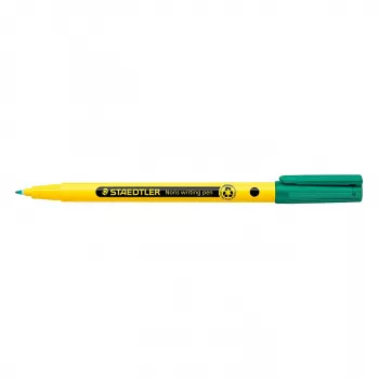 STAEDTLER Noris Fineliner 338 - Zaļš - Ūdens bāzes tinte - 0,6 mm - Smalka smaile - 10 iepakojumā