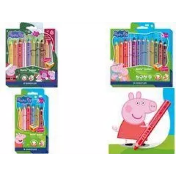STAEDTLER Noris Colour Krāsainie Zīmuļi Peppa Pig 12 Gab. 100% PEFC