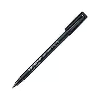 STAEDTLER Lumocolor 314-9 pastāvīgais marķieris, melns, ķīļveida uzgalis, 1-2.5 mm