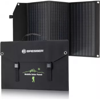 BRESSER Mobile Solar Panel 90W with USB and DC Output